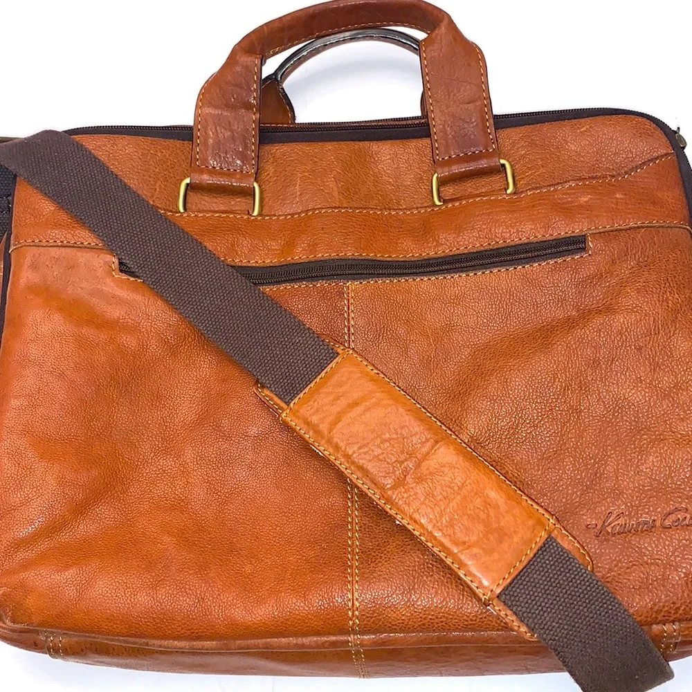 Kenneth Cole Double Gusset Leather Portfolio